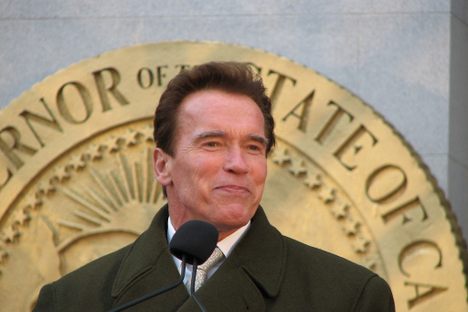 Arnold Schwarzenegger as Governor of California in 2008. 