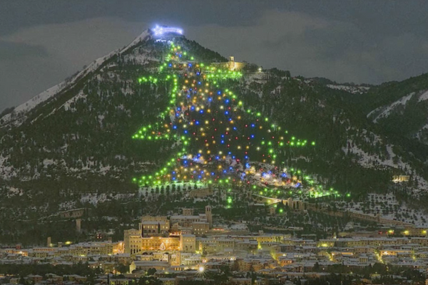 Gubbio Christmas tree. 