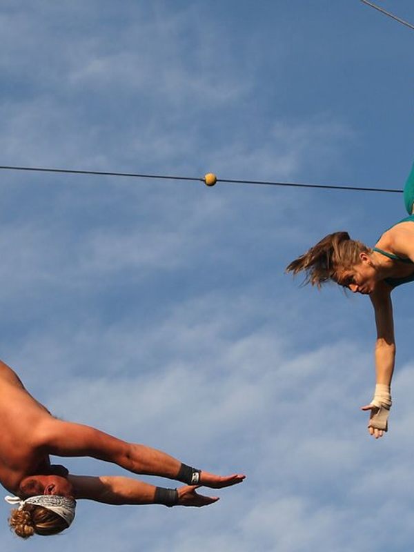 Flying trapeze.
