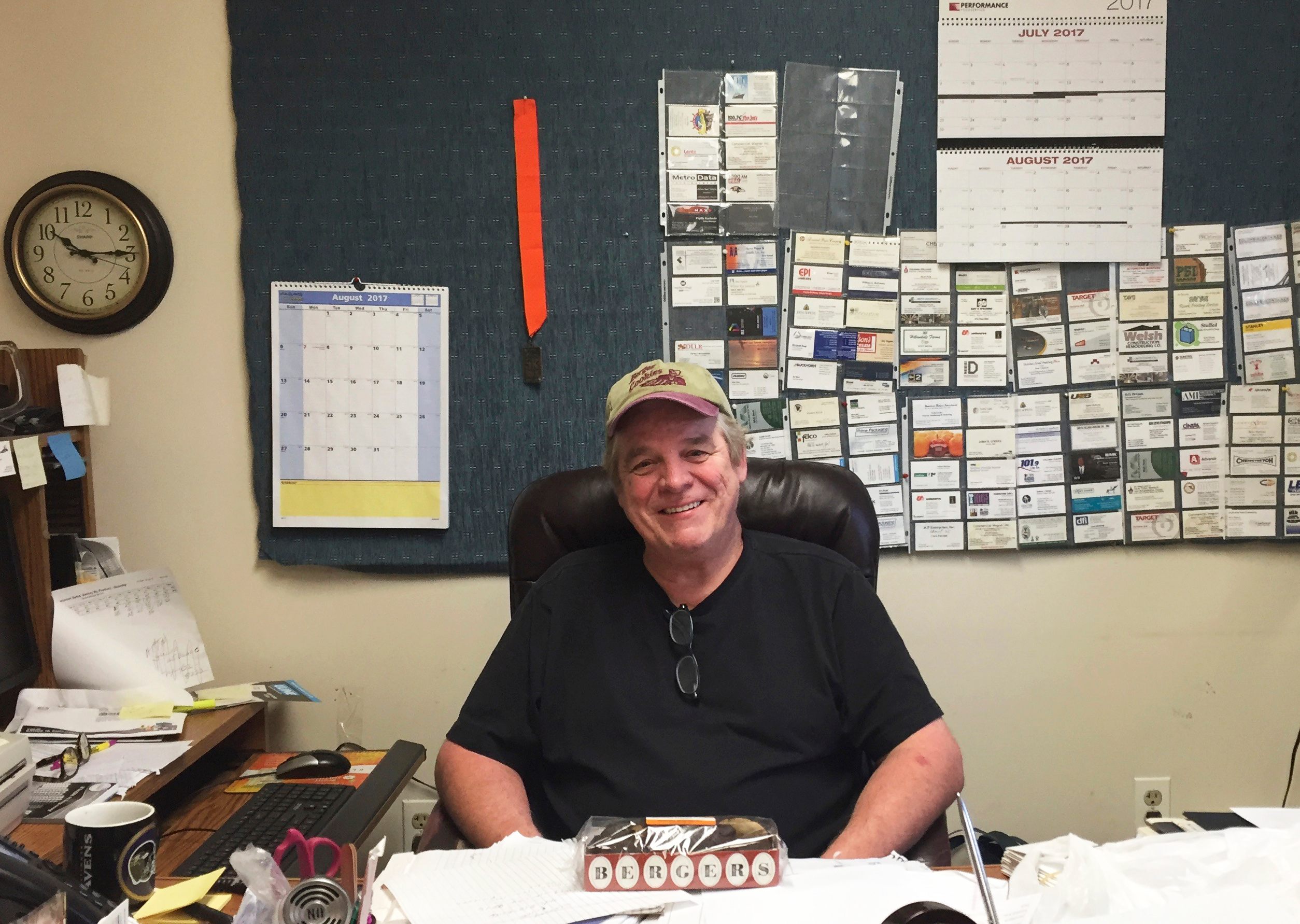 DeBaufre in his office.