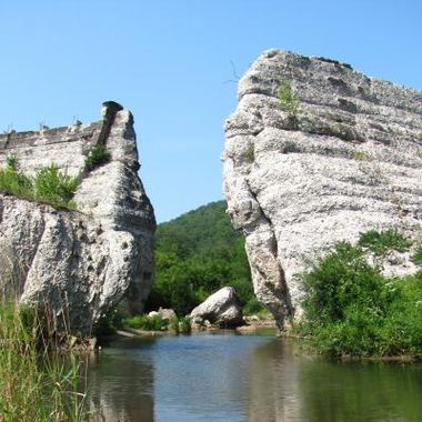Modern day appearance of the ruins. of the Austin Dam