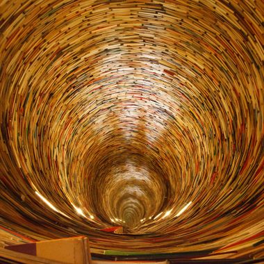 The 'Idiom' installation at the Prague Municipal Library. 