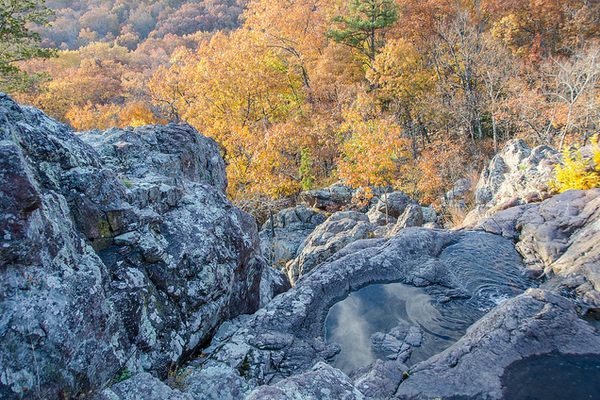 Taum Sauk Mountain in the fall.