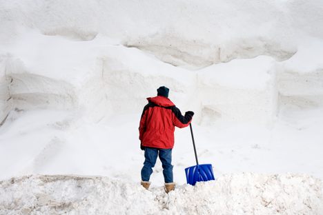 How much snow has fallen in your neighborhood? It always seems like more when you're shoveling it.