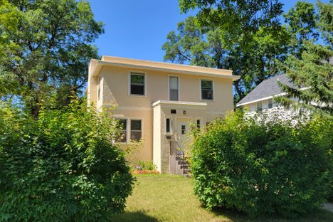 The newly repainted house