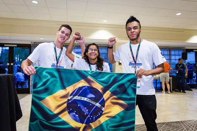 Team Brazil, representing.
