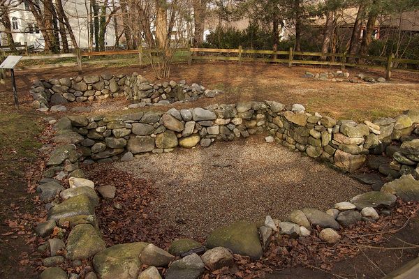 The foundations of the buildings that were at the center of the Salem witch trials in 1692.