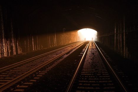 The box tunnel flooded with light