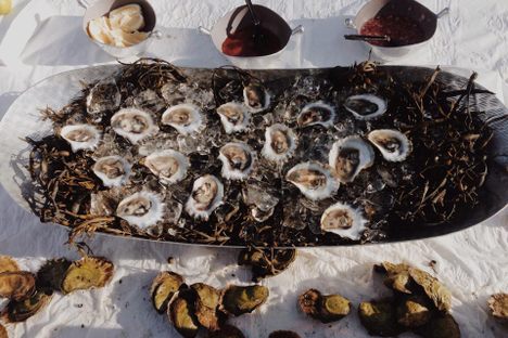 Adam Campbell taps into his 20 years of experience to harvest the popular oysters at North Haven Oyster Co.