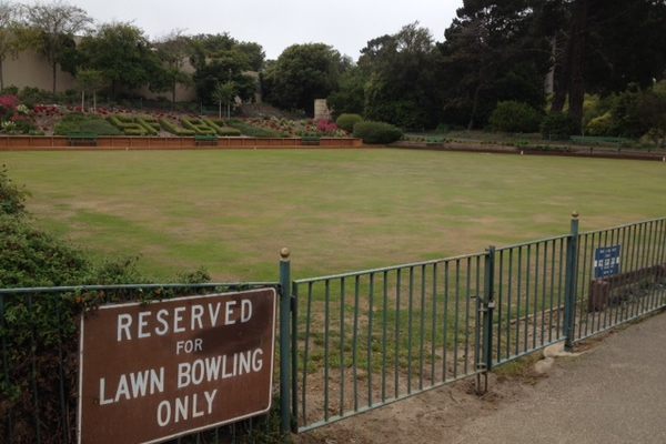 The manicured green