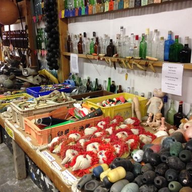 The exhibits at John's Beachcombing Museum. 
