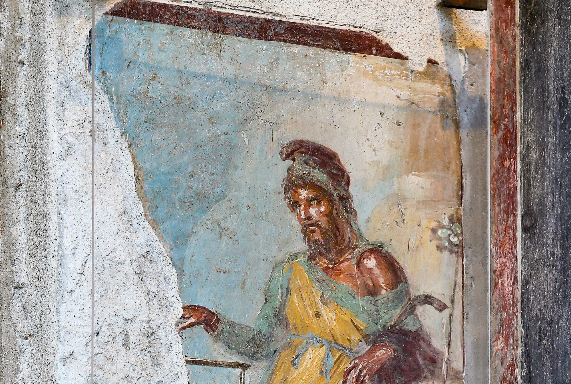 A PG portion of a portrait of Priapus. In Roman society, erotic paintings and sculptures were conversation pieces perfectly fit for polite company.