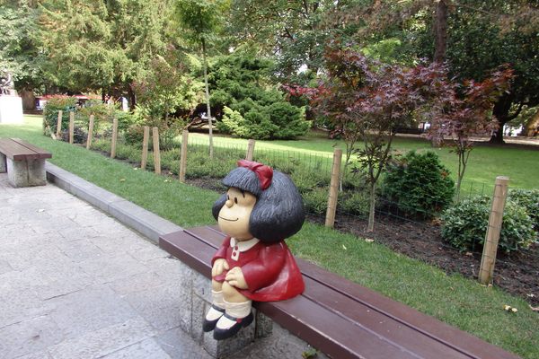Mafalda at campo San Francisco park , Oviedo 
