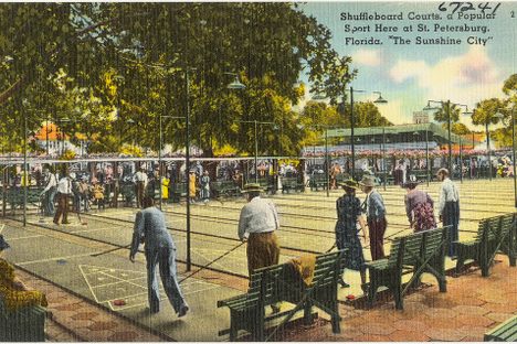 Shuffleboard in the Sunshine City.