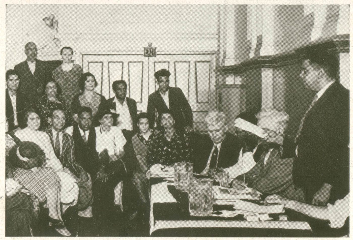 Members of the Aborigines Progressive Association, a movement advocating for Aboriginal rights, protest in 1938 in New South Wales.