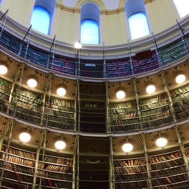 The Circular Record Hall in the General Register Office.