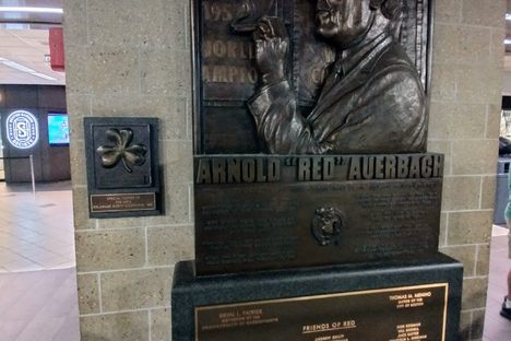 Red Auerbach Good Luck Plaque