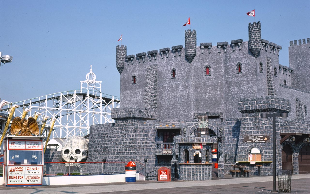 Dracula's Castle, on an amusement pier in Wildwood, New Jersey. 