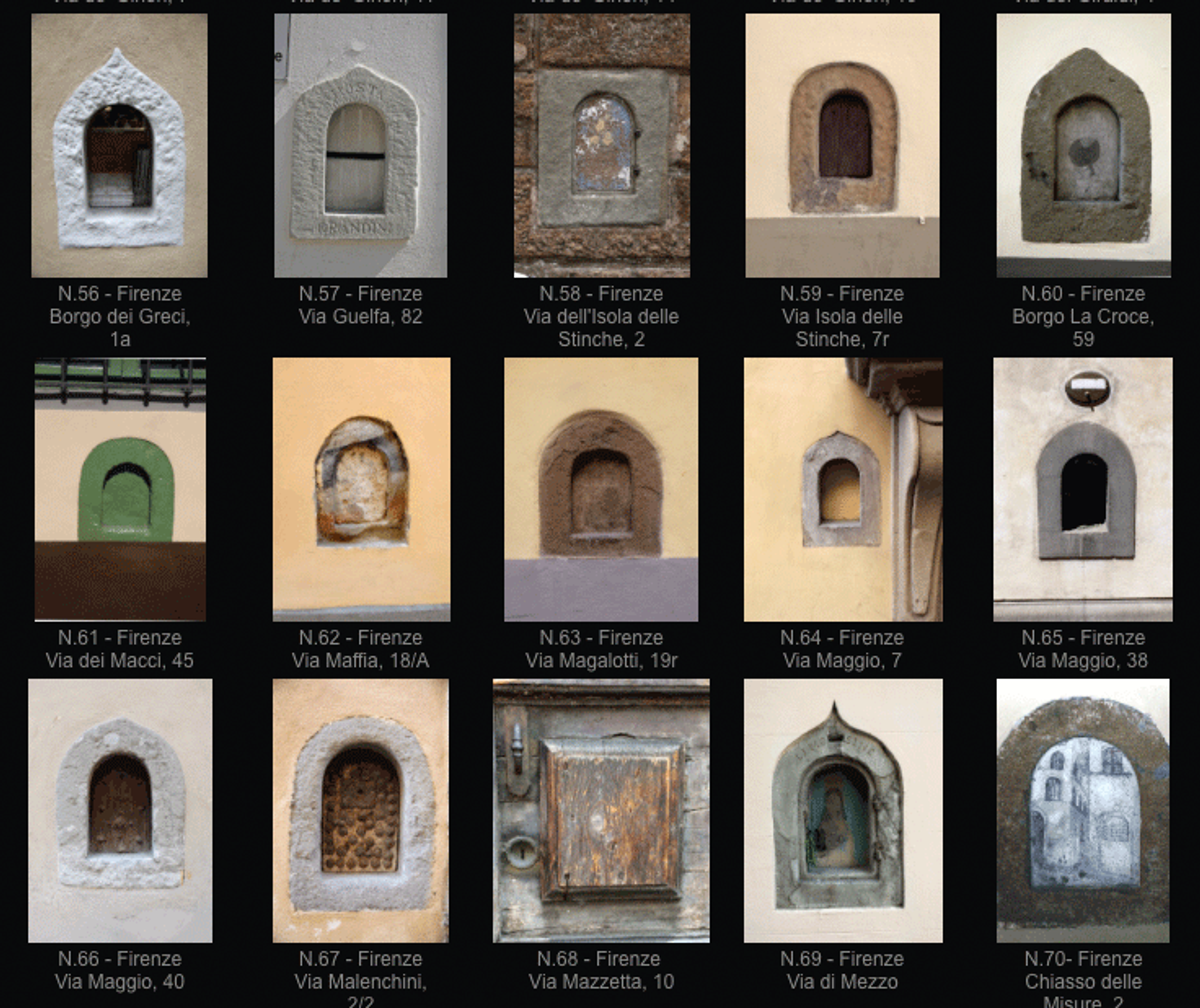 A gallery of Florentine wine windows shows their surprising stylistic range.