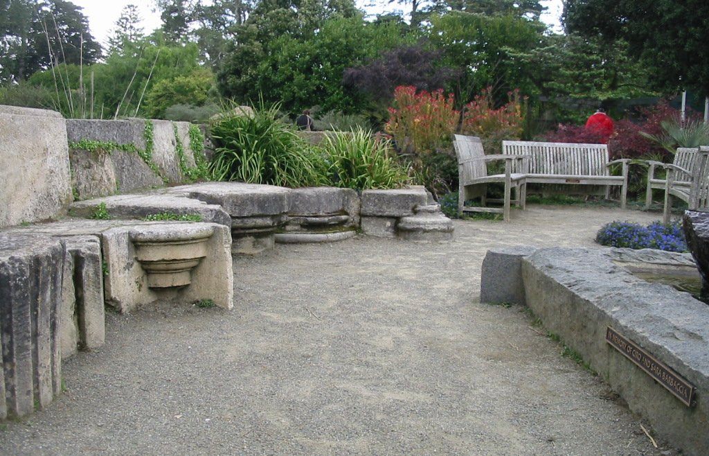 Monastery stones in Golden Gate Park, San Francisco 