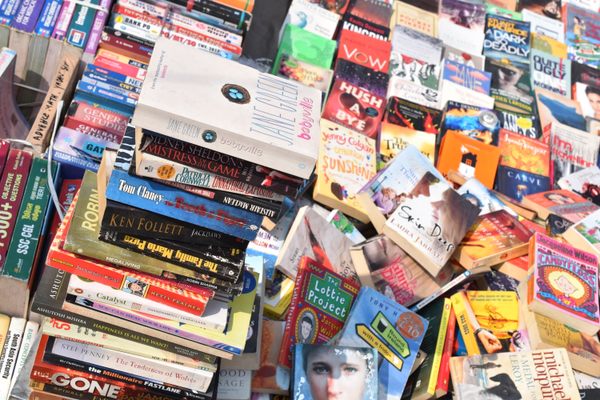 Come for books, stay for more books.
