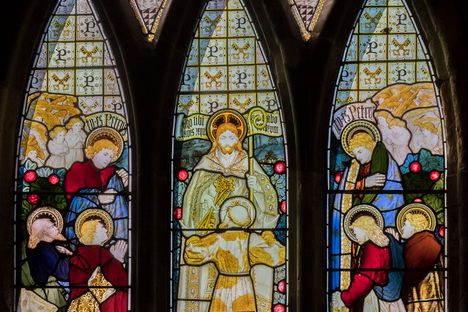 Stained glass by Kempe, 1878