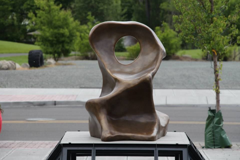 Baker City's new salt lick statue.