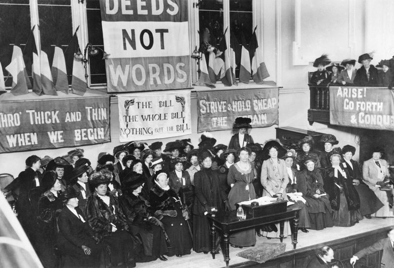 British suffragettes believed in "deeds, not words"—which usually translated to protest and sabotage.