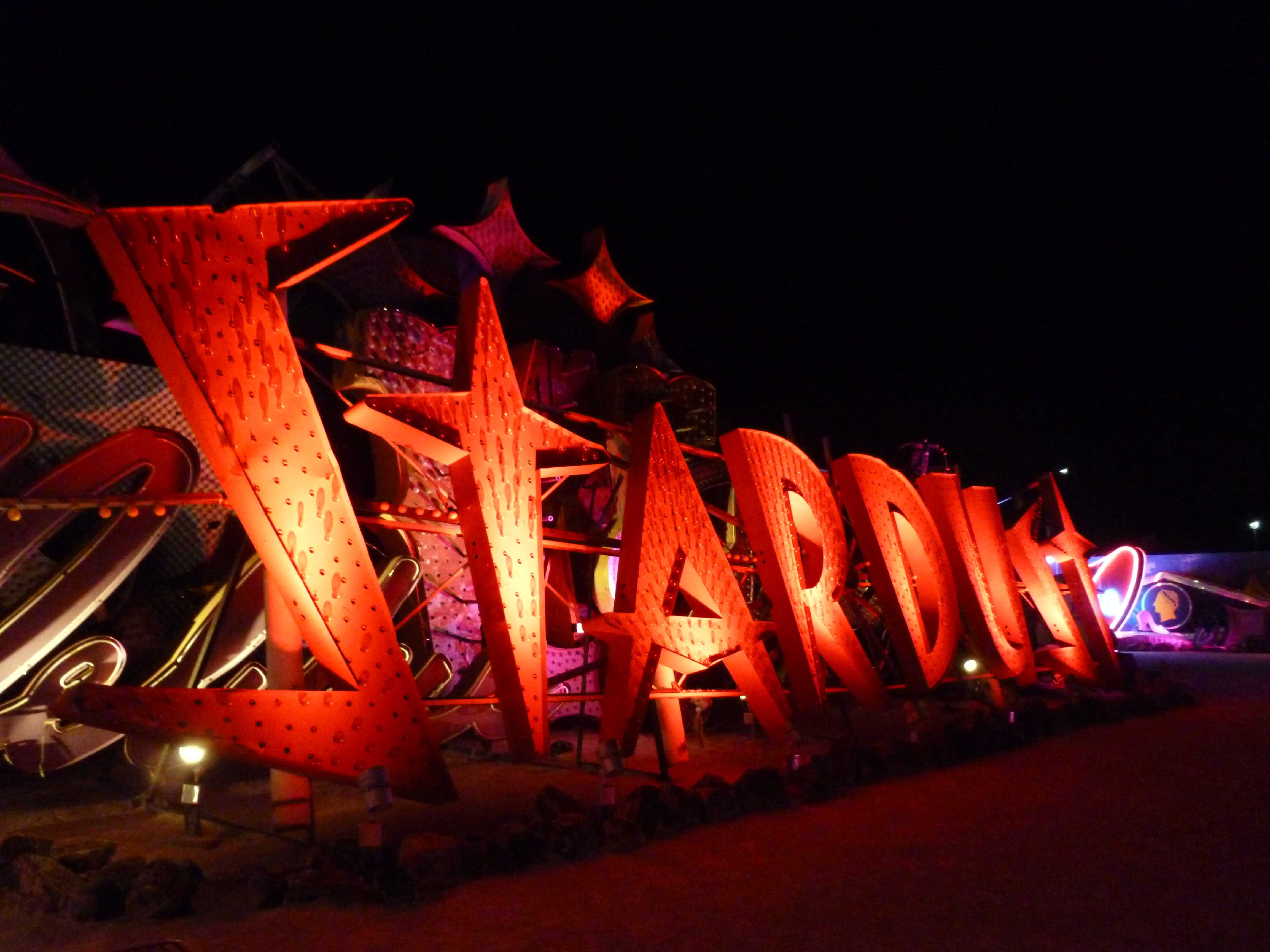 The Stardust, at night