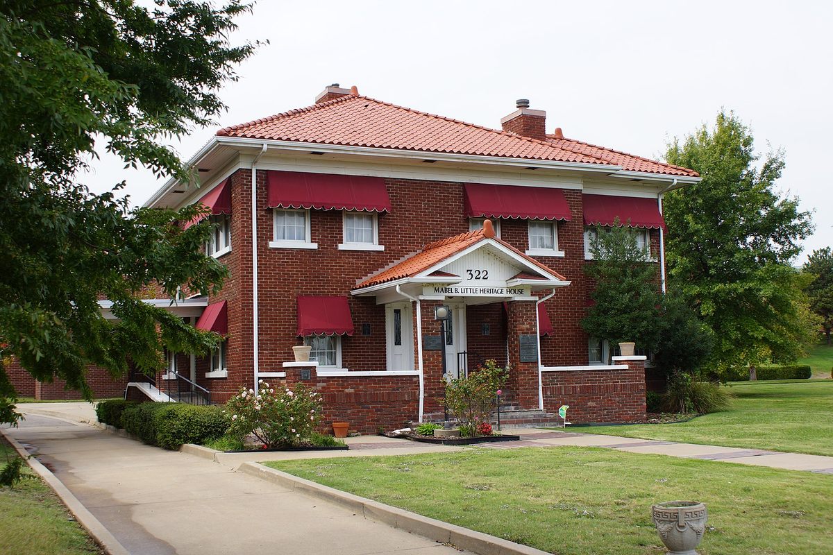 The Mabel B. Little Heritage House, named for a Tulsa business owner who survived the massacre, is located outside the Greenwood Cultural Center.