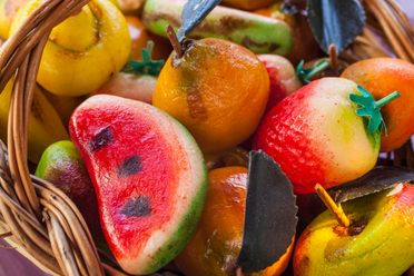 Marzipan was originally flavored with toxic bitter almond. 