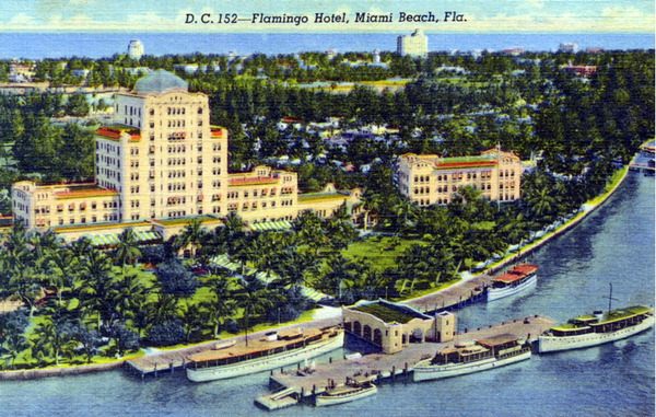 The Flamingo Hotel in Miami Beach was built in 1921.