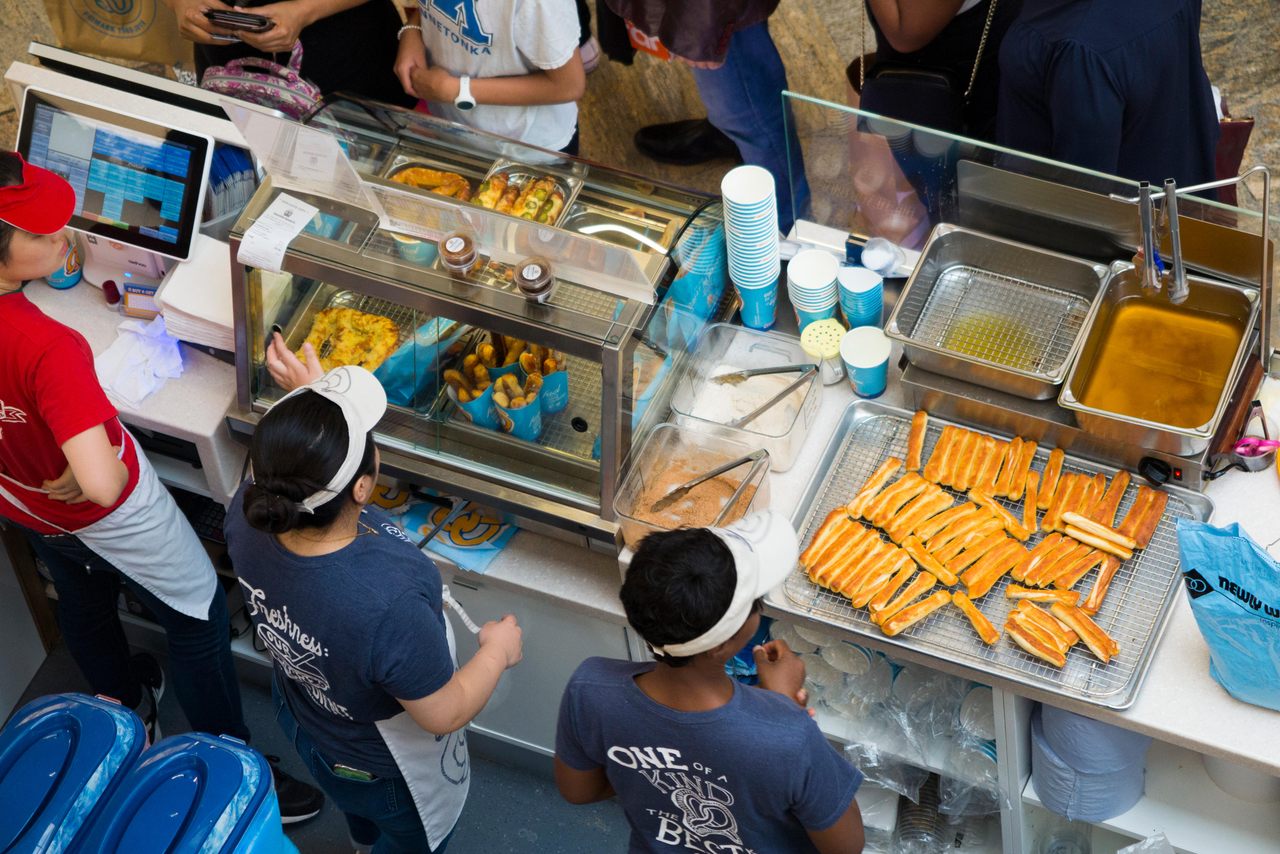 The smell of baking pretzels at an Auntie Anne's is an inescapable part of their branding.