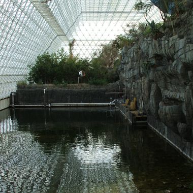 A view of the Biosphere's million-gallon "ocean"