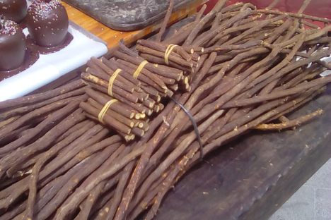 Licorice root for sale at a Spanish market.