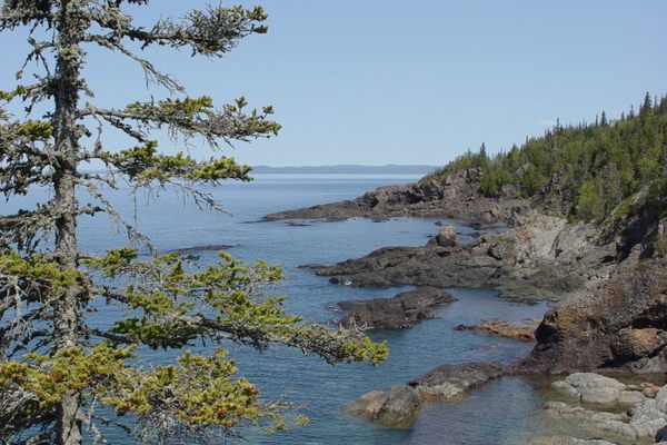 Slate Islands shoreline.