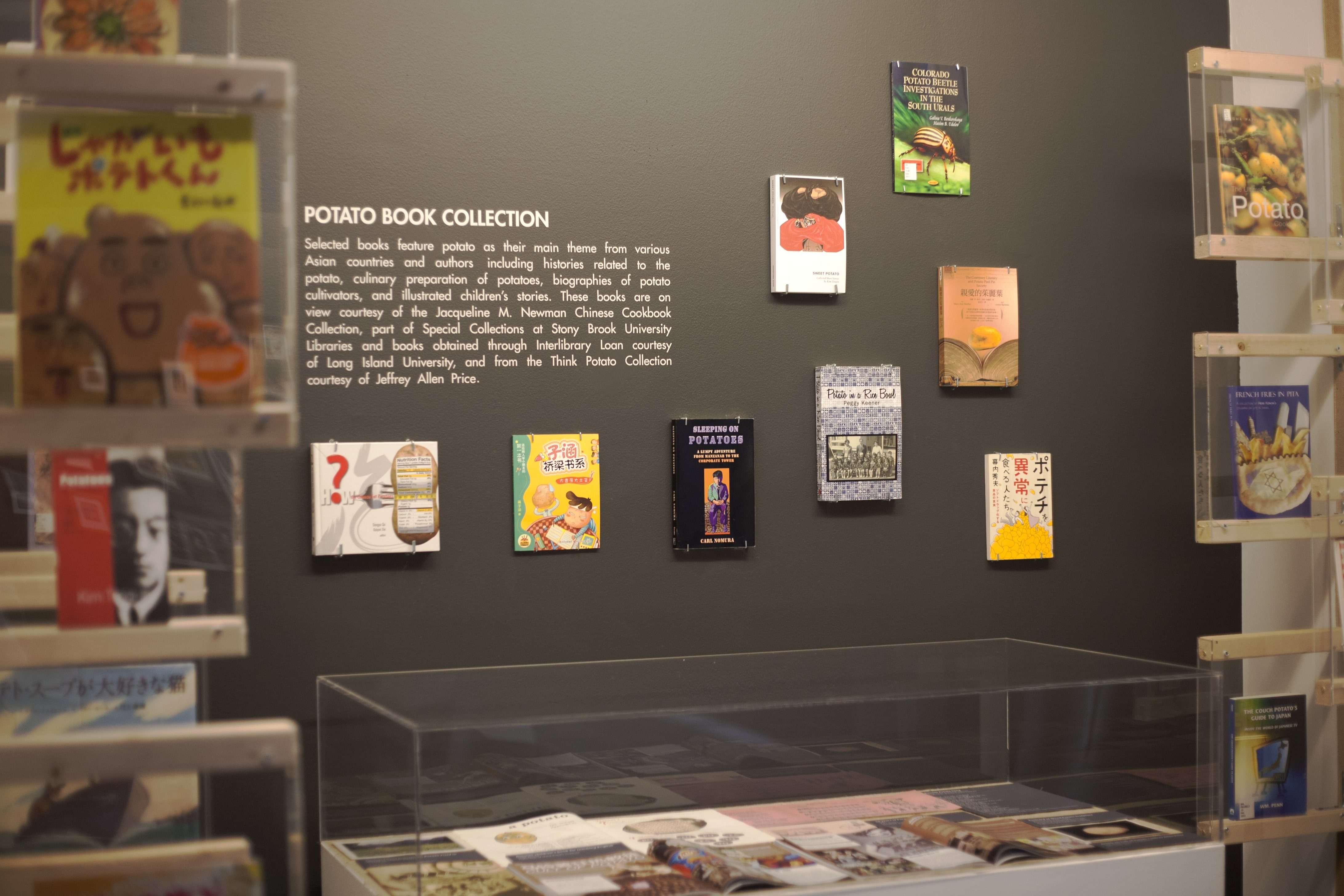 Price's collection includes potato books.