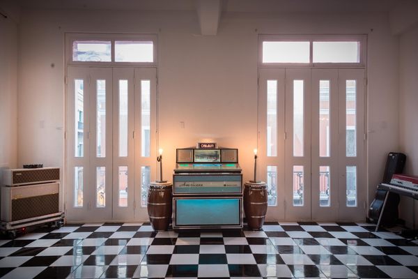This jukebox has been known to play on its own, playing music throughout the space. 