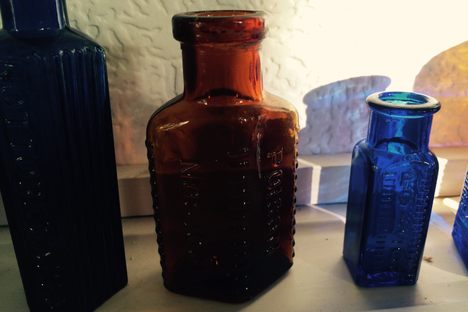 Poison bottles.