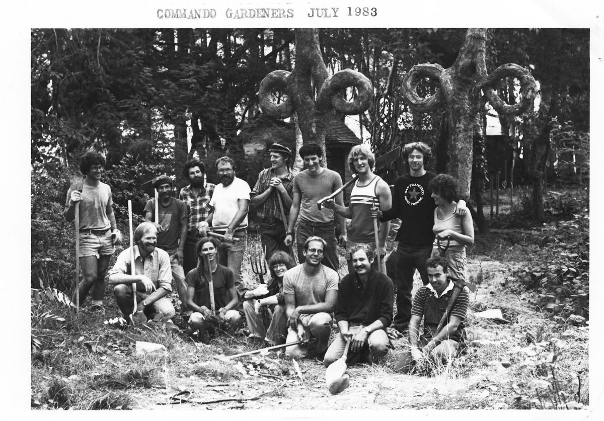 Mark Primack and friends helped water Erlandson's trees when the developer who owned the property neglected them.