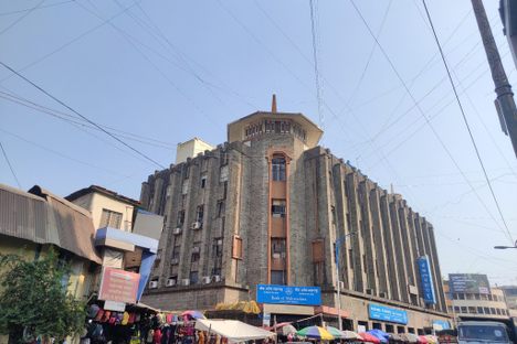 The Art Deco building across Vishrambaug Wada in Pune