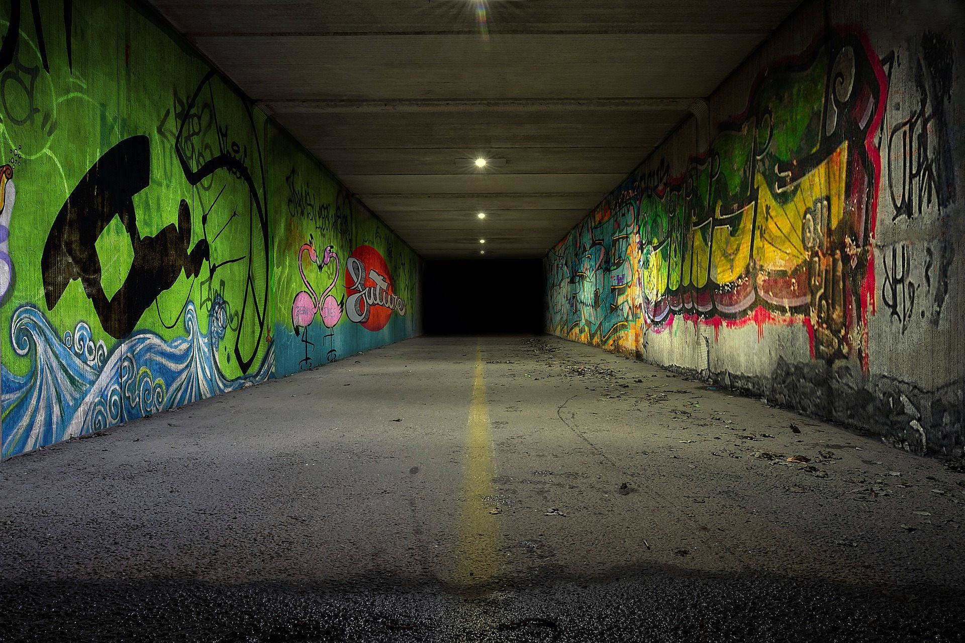 Even an underpass can be a acceptable tunnel.