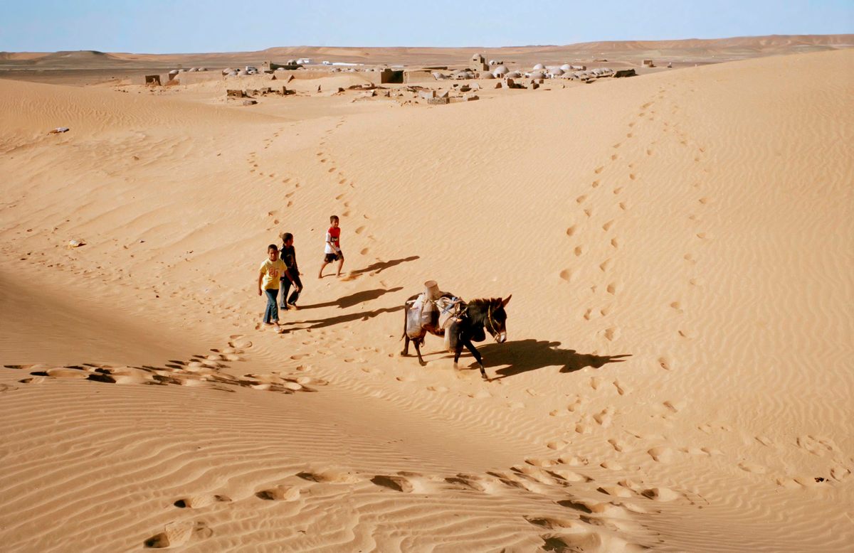 The Sahrawi refugee camps sit in Algeria, since the neighboring country helped protect the indigenous people of Western Sahara.