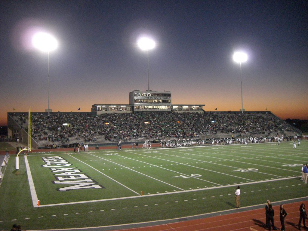 A Homecoming game at University of North Texas.