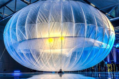 One of Project Loon's early balloon concepts in 2013.
