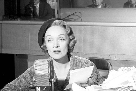 The famously reclusive actress Marlene Dietrich, in her 1965 appearance on the show, said she was frightened of nothing, and asked for a mementoes box as her luxury.