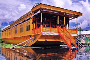 Houseboats of Dal Lake in Srinagar, India