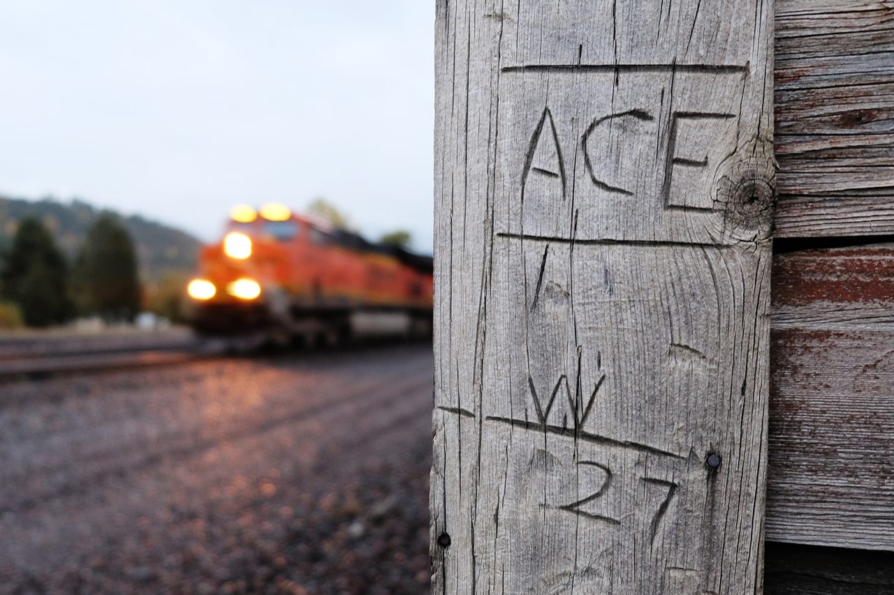 A traditional hobo moniker tells other rail riders that Ace was traveling west in 1927.