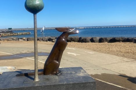 ‘Summertime’ Dog Sculpture