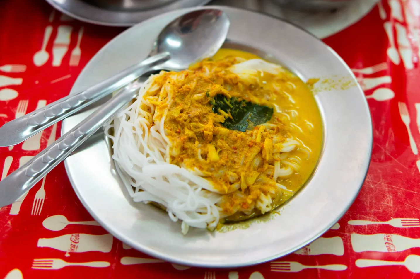  There are about 10 different curries to choose from each day. 